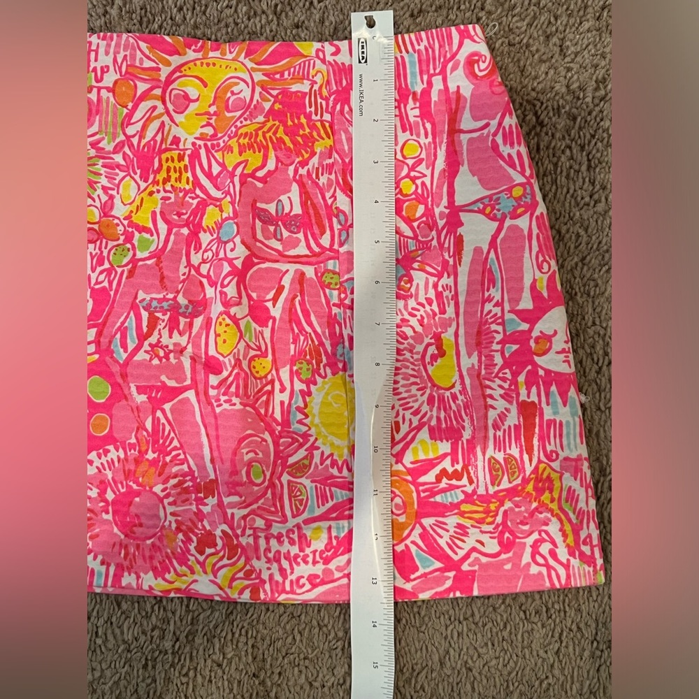 Lilly Pulitzer Pink and Yellow Mini Skirt - Picture 6 of 6